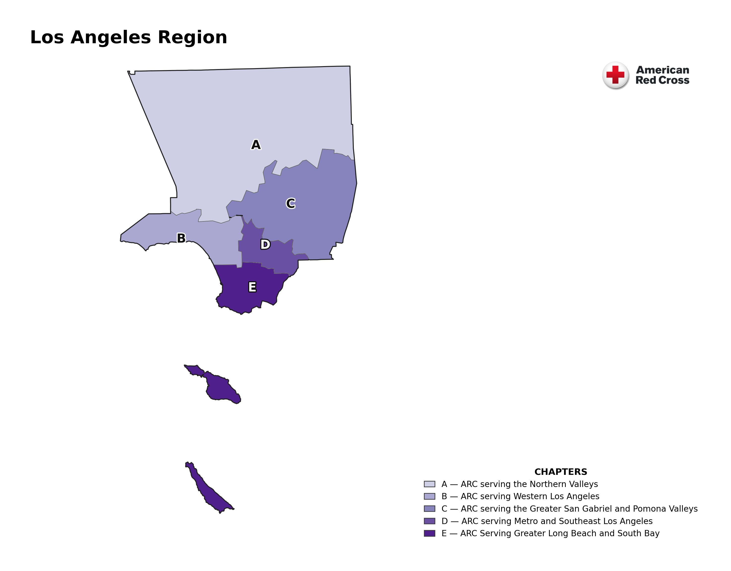Los Angeles region sub-areas